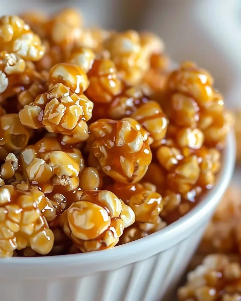 Delicious homemade caramel corn in a bowl, ready for snacking.