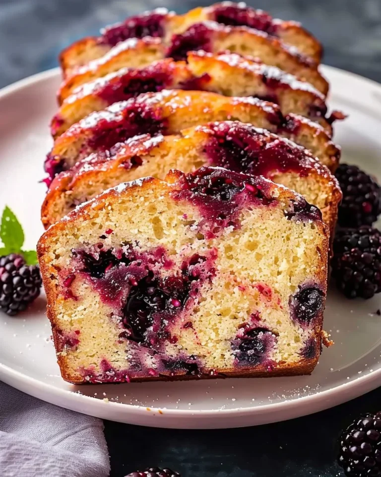 Homemade black raspberry bread fresh out of the oven