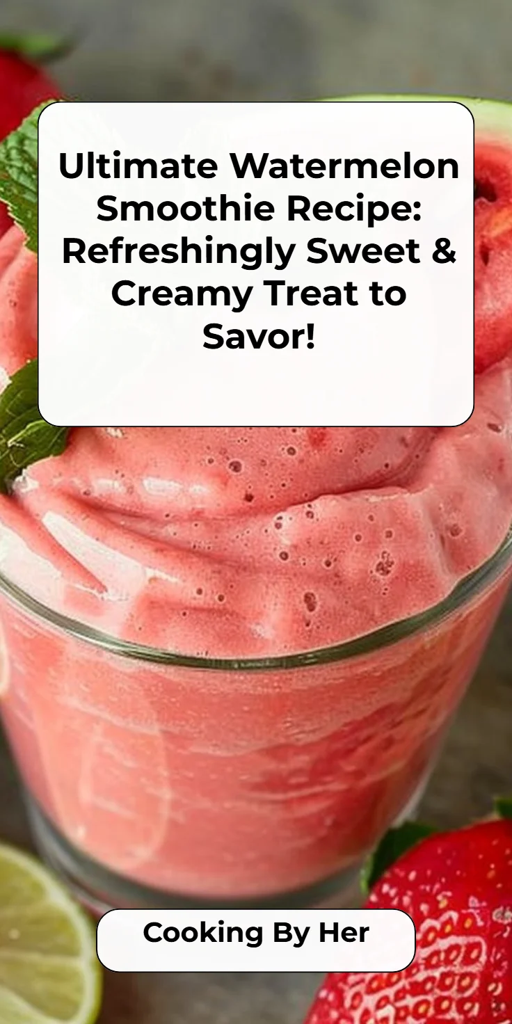 How to Make a Watermelon Smoothie