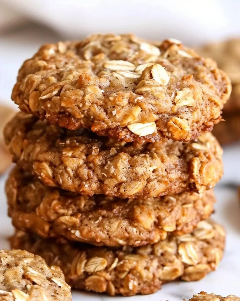 Protein-packed oatmeal cookies on a plate, ready to enjoy.