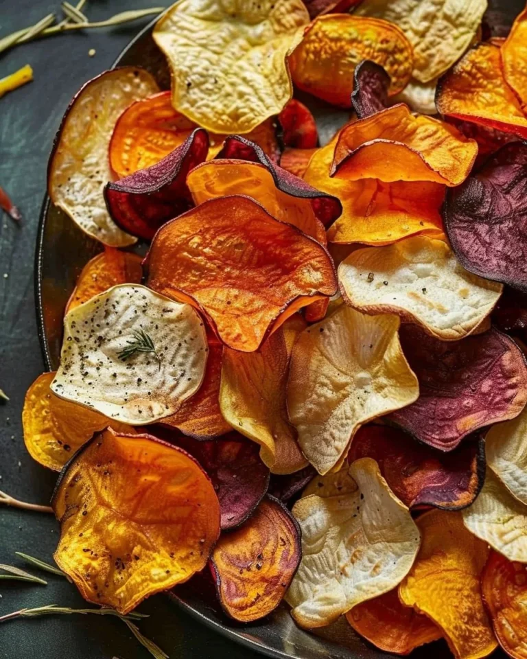 Oven-roasted veggie chips - a healthy and tasty snack option