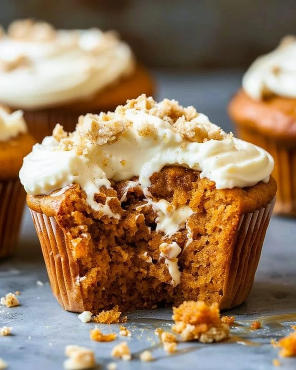 Starbucks Pumpkin Cream Cheese Muffins with a creamy center and spiced exterior